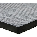 FLOMA Crossing Lines Šedá textilná gumová čistiace vstupná rohož 45 cm x 75 cm x 1 cm