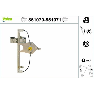 Zvedací zařízení oken VALEO 851070