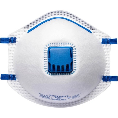 Portwest respirátor P201 FFP2 s výdechovým ventilkem POR-P201WHR Bílá