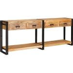 vidaXL Конзолни маси 2 бр. Кафяво 200 x 33 x 75 см (3324226)