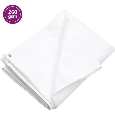 zahrada-XL Plachta 260 g/m² 4 x 6 m bílá HDPE 151600