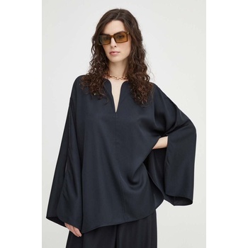 By Malene Birger Блуза By Malene Birger в черно с изчистен дизайн (Q71875020Z)