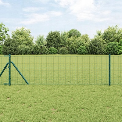 Plot Euro s 13 stĺpikmi 0,4x50 m, pozinkovaná oceľ, zelená