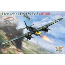 Takom Henschel Hs 129 B-3 with Interior + Clear Parts 1:48