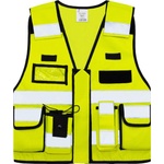 Korntex HI-VIS KXTAC BONN TACTICAL / Мъжка светлоотразителна многофункционална жилетка - жълта M/XL (76XTAC200zh)