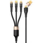 Awei Кабел за зареждане 3в2 Type-C/USB - мълния/Type-C, 120 см, ЧЕРЕН CL-228 (CL-228)