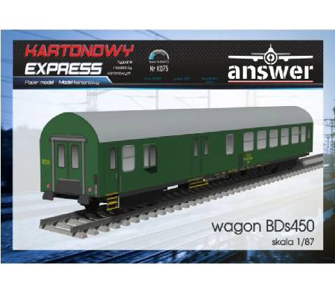Answer Papierový model - Vagón BDs450