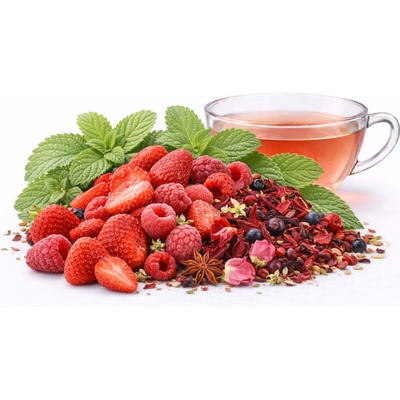 QuickTea Jahodové nebe ovocnobylinný čaj 80 g