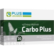 Plus Lékárna Carbo Plus aktivní uhlí 250 mg 20 kapslí