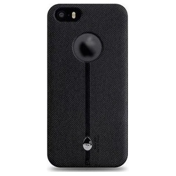 Púzdro Stone Age Cloth Grain iPhone 5/5s/SE čierne
