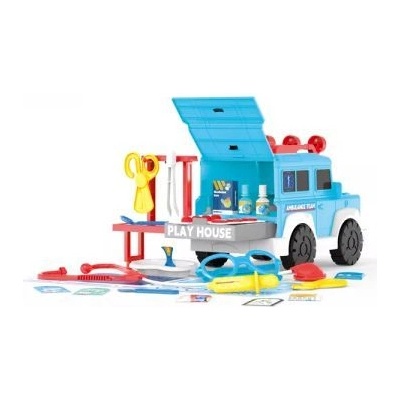 Man Yuk Toys Медицински комплект играчки за кола - 26 части