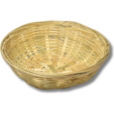 Dekorace - Ošatka bambus kulatá 24x8,5cm přírodní