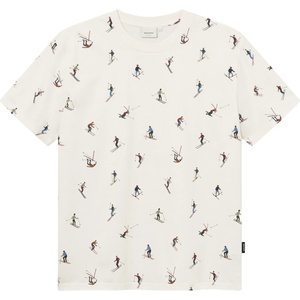 DEDICATED Мъжка тениска DEDICATED T-Shirt Stockholm Ski Team AOP T-shirt - Off-White (217-0115-0113)