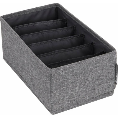 Bigso Soft Storage organizér do šuplíku šedá 16.5 cm, 11 cm, 29 cm