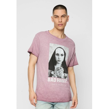 Mister Tee Тениска Bad Habit Tee burgundy XXLUB-MT2512-00606 - Тъмносив, размер XL