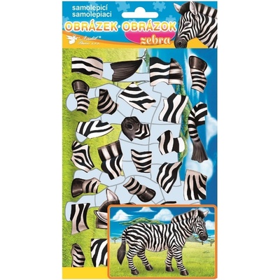 Samolepicí skládačka ZEBRA