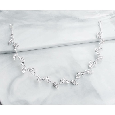 Naishide Jewelry Třpytivá čelenka do vlasů Crystal Leaves