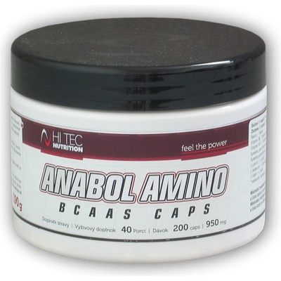 Hi Tec Nutrition Anabol Amino BCAA s 200 kapsúl
