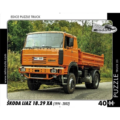 Retro cars - Puzzle TRUCK ŠKODA Liaz 18.29 XA (1994-2002) - 40 - 99 piese