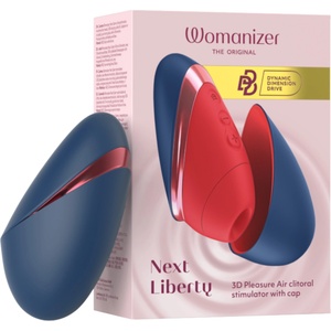 Womanizer Next Liberty - въздушно-вълнов стимулатор за клитор (син) - desirel