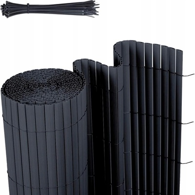 Zástěna na balkon Sekey z PVC 80 x 500 cm antracitová