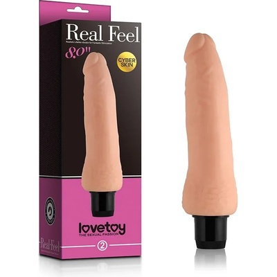 Реалистичен вибратор от кибер кожа, 20см. - Real Feel Cyberskin Vibrator 3 (LVTOY00018)