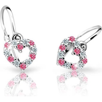 Cutie Jewellery dětské náušnice z bílého zlata C2157-10-X-2 modrá