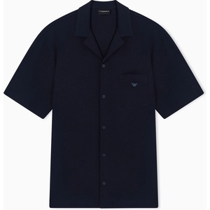 Emporio Armani LOUNGEWEAR SHIRT - Armani Blue