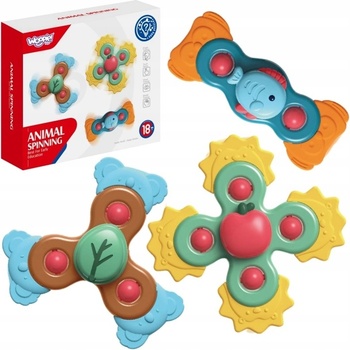 WOOPIE Spiner Vzdělávací senzorická hračka 3v1