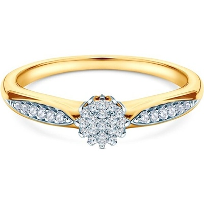 Savicki Zásnubný prsteň dvojfarebné zlato diamant SAVWK 31 DN ZB