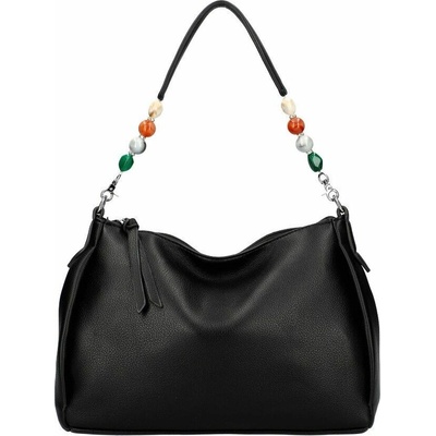 Hobo kabelka přes rameno elegantní černá VALENTINA MADRID