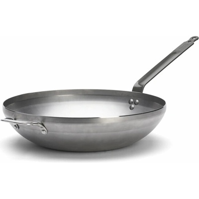 de Buyer WOK pánev 5617.40 MINERAL B WOK zaoblený průměr 40 cm ouško a rukojeť