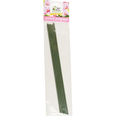 Tyčka k orchideji plastová zelená 27cm, balení 5 ks