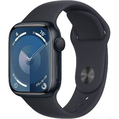 Hodinky Apple Watch Series 9 GPS, 41mm Midnight Aluminium Case with Midnight Sport Band - M/L MR8X3QC/A