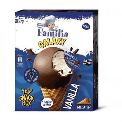 Сладолед GALAXY Ванилия Nestle 4*58гр