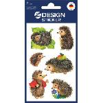 Avery zweckform Стикер, хартия, 3 листа, 76x120 mm, AVERY ZWECKFORM, "Z-Design No. 4306", таралежи (4306)