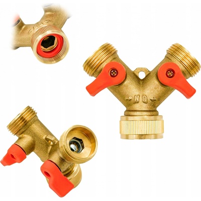 Bradas Rozdvojka s ventily 3/4" BR-2234 MS – Zboží Mobilmania