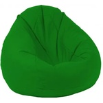 PUFRELAX Пуф, круша, 520л. , Nirvana Gigant - Teteron Green, за открито, Перящ се калъф, Пълнеж от Полистиролни перли (PUF-G-NGG-TEX-GR) - topmarket