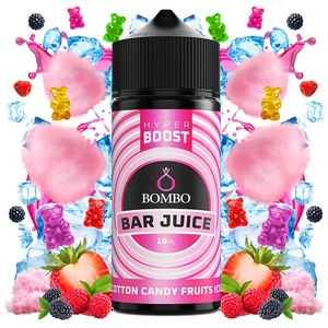 Bombo Bar Hyper Boost Cotton Candy Fruits Ice 10/120ml