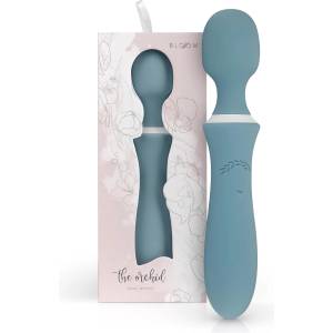 Bloom Orchid Wand - акумулаторен масажен вибратор - тюркоаз