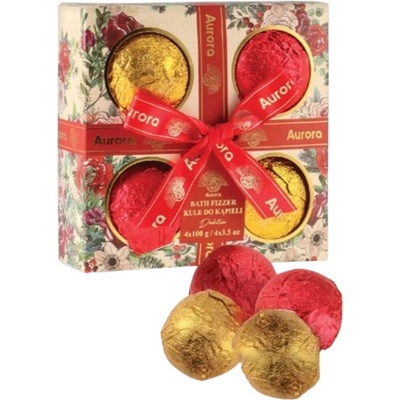 Aurora Dahlia set šumivých gúľ do kúpeľa 4x100 g