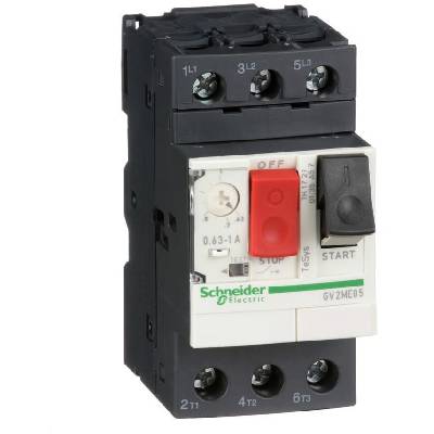 SE Моторна защита TeSys GV2ME 0.25kW TM 0.63…1A 100kA - GV2ME05 (GV2ME05)