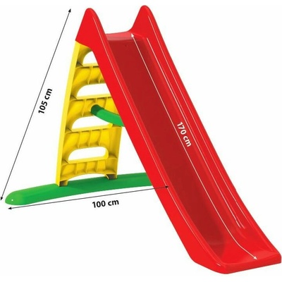 Dohány skluzavka klouzačka Speed 170 cm Červená