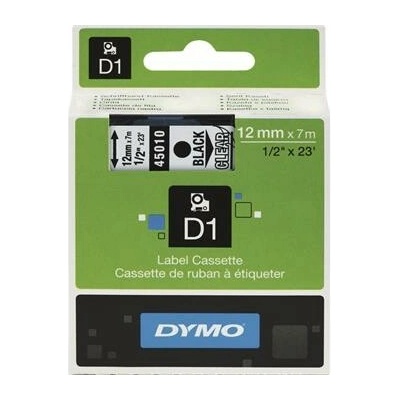 Dymo kazetová etiketovací páska D1 bílá/černá šířka 12 mm délka 7 m
