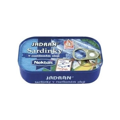 Jadran sardinky v rostlinném oleji, 125g