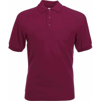 Fruit of the Loom pánská směsová polokošile vínová F502 Červená