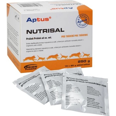 Aptus Nutrisal pro udržování rovnováhy tekutin v organismu psů a koček 10 x 25 g