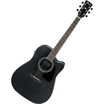 Ibanez Електро-акустична китара Ibanez - AW84CE Open Pore, Weathered Black (396438)