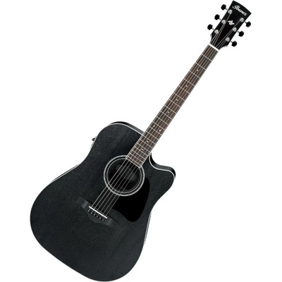 Ibanez Електро-акустична китара Ibanez - AW84CE Open Pore, Weathered Black (396438)