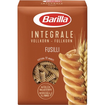 Barilla celozrnné cestoviny Integrale Fusilli original z Talianska 0,5 kg